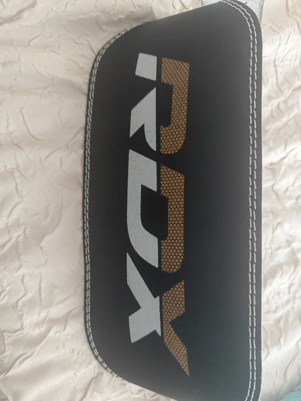 RDX weight training leather belt